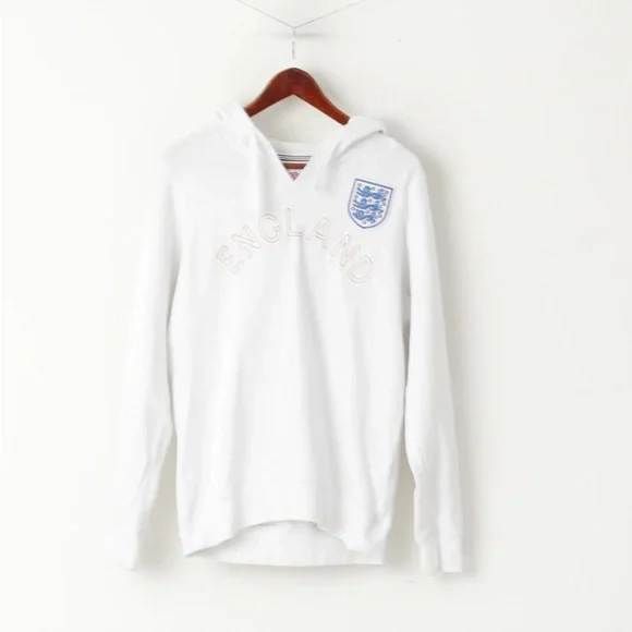 England National Football Team White Hoodie - Picture 2 of 10